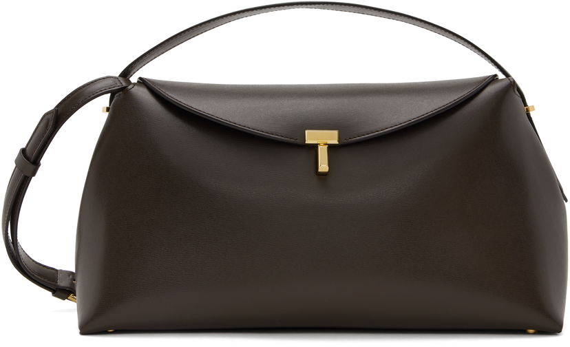 Käsilaukku TOTEME Toteme T-Lock Top Handle Bag Ruskea | 244-WAL956-LE0025