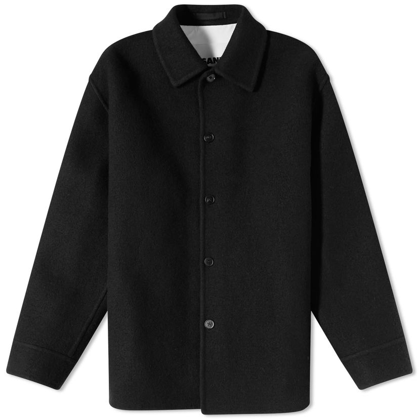 Takit Jil Sander Jil Sander Wool Overshirt Musta | J23BN0006-J40020-001