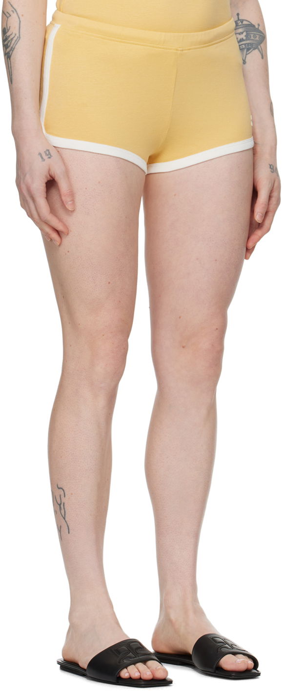Shortsit Courrèges Contrast Trim Casual Shorts Keltainen | 124JSH037JS0070, 1