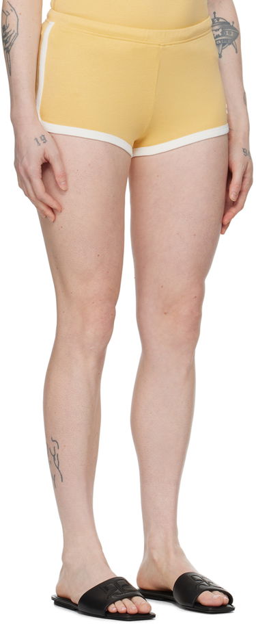 Shortsit Courrèges Contrast Trim Casual Shorts Keltainen | 124JSH037JS0070, 1
