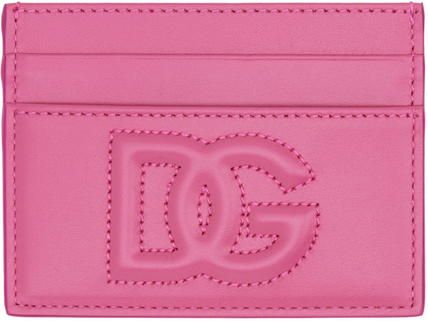 Lompakko Dolce & Gabbana Pink Embossed Card Holder Vaaleanpunainen | BI0330AG081, 0