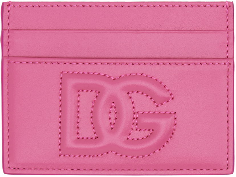 Lompakko Dolce & Gabbana Pink Embossed Card Holder Vaaleanpunainen | BI0330AG081