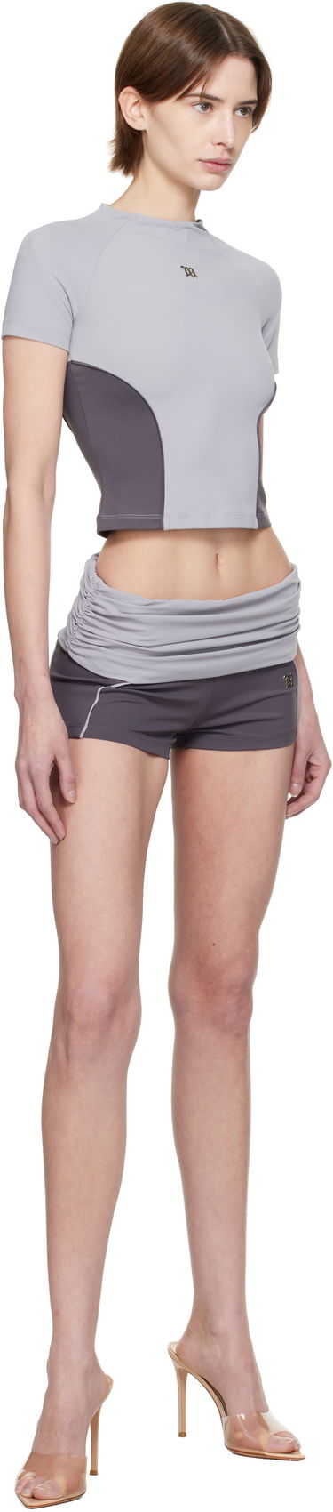 Shortsit MISBHV MISBHV Lycra Wrapped Sport Shorts Harmaa | 250W360, 3