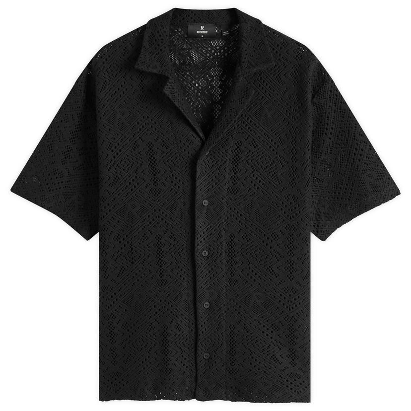 Paita Represent Clo Represent Crochet Shirt Musta | MLM3837-01