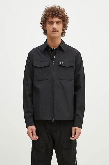 Paita Fred Perry Overshirt Pocket Musta | M5684.236, 0