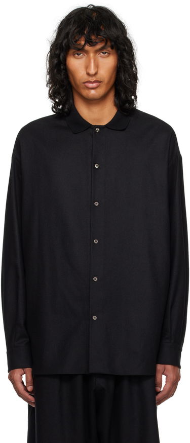 Paita The Row Oversized Wool Shirt Musta | 827-W3301, 0