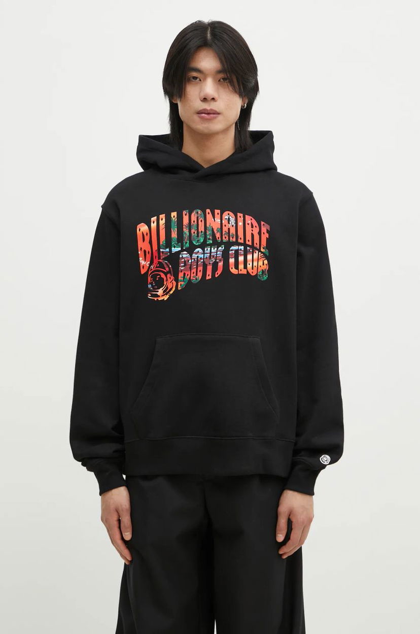 Huppari BILLIONAIRE BOYS CLUB Billionaire Boys Club Tropical Island Fill Arch Logo Popover Hoodie Musta | B24446