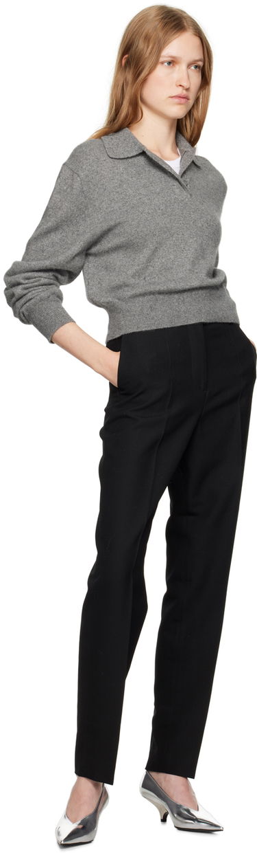 Housut TOTEME Low-Waist Tailored Trousers Musta | 244-WRB0228-FB0026, 3