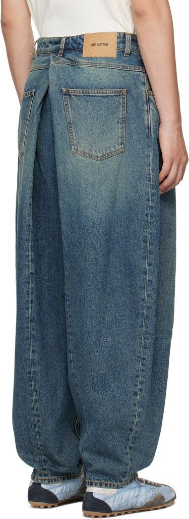 Jeans HED MAYNER Hed Mayner Pleated Denim Jeans Sininen | HMMB67030A-HB251, 2