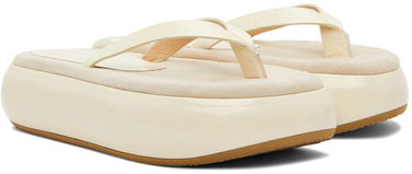 Vaatteet OSOI OSOI Boat Flip Flop Platform Slides Beige | 22SS030-03-04, 3