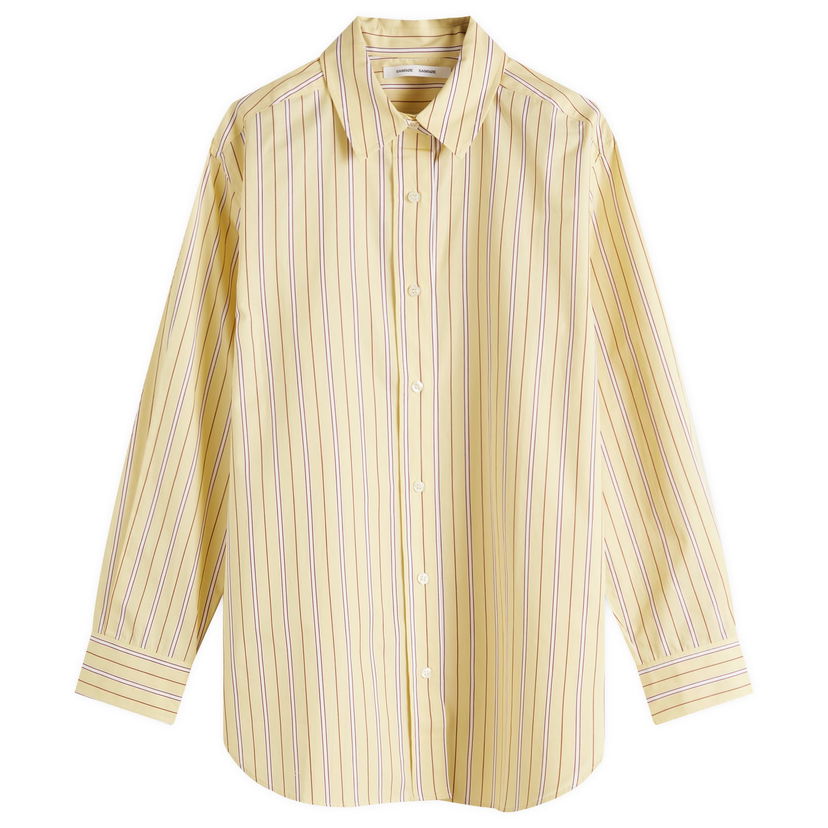 Paita Samsoe Samsoe Samsøe Samsøe Salova Striped Shirt, Size Large Keltainen | F24300064-CLR002071