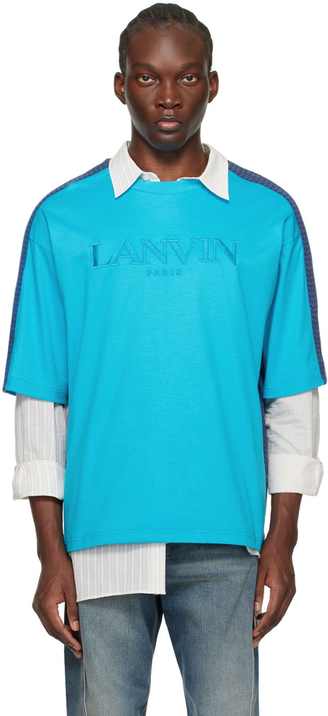 T-paita LANVIN Side Curb T-Shirt Sininen | RM-TS0026-J196-P24