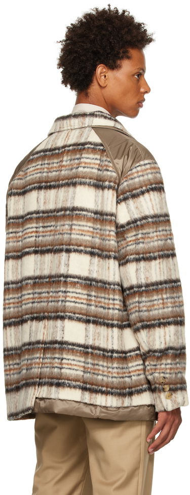 Takki Feng Chen Wang Feng Chen Wang Paneled Jacket Beige | FMF14CT06, 2
