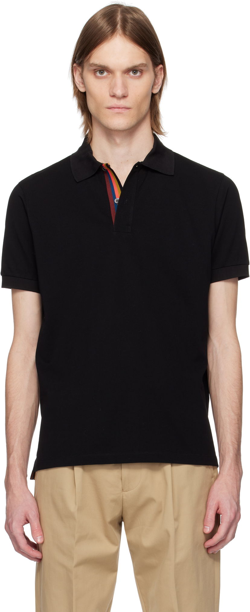 Poolopaita Paul Smith Paul Smith Artist Stripe Polo Musta | M1R-698PP-L00086-79