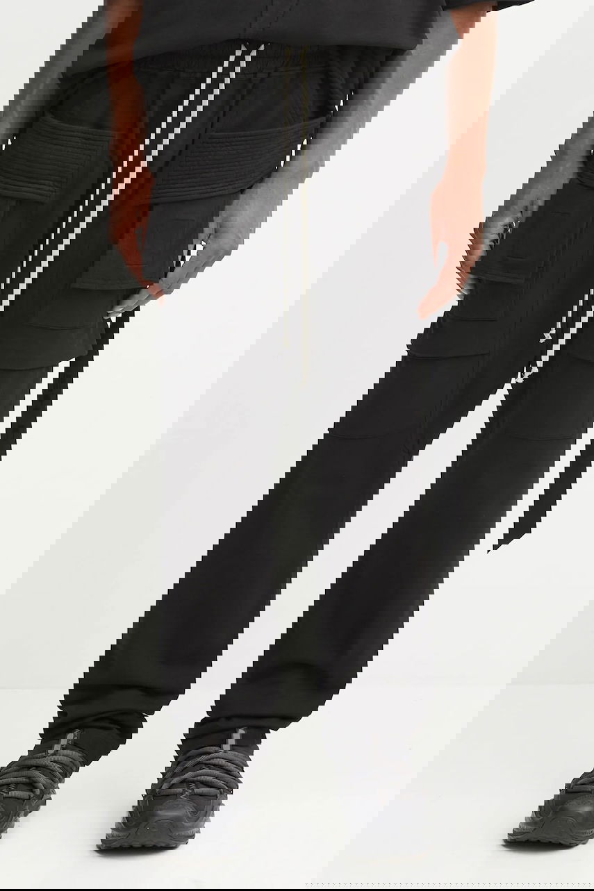 Cargo housut Rick Owens Rick Owens DRKSHDW Creatch Cargo Drawstring Pants Musta | DU02E7376.RIG, 0