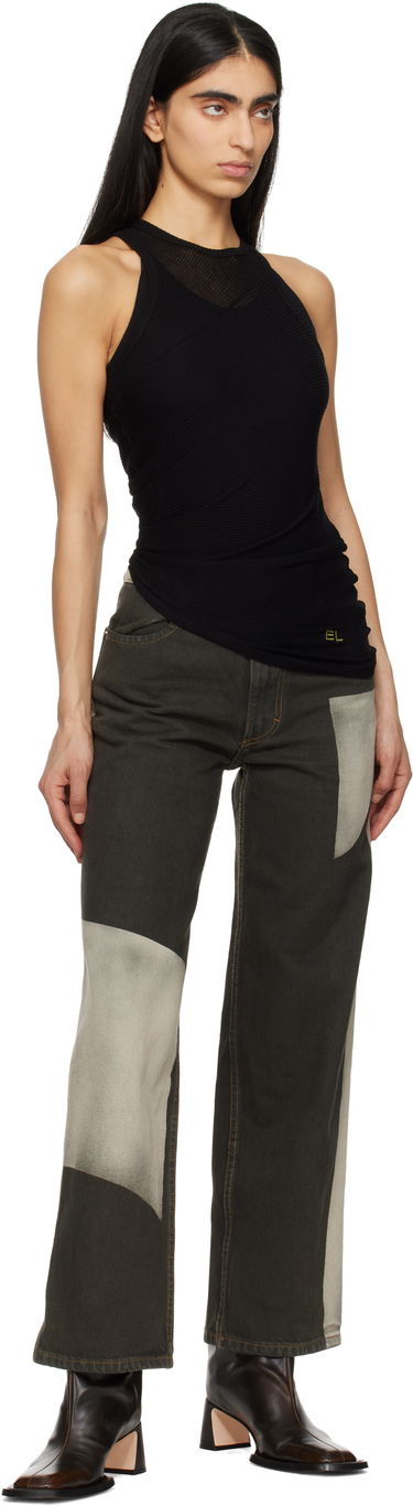 Jeans Eckhaus Latta Eckhaus Latta Wide Leg Jeans Vihreä | 334-EL-PS25-T -, 3