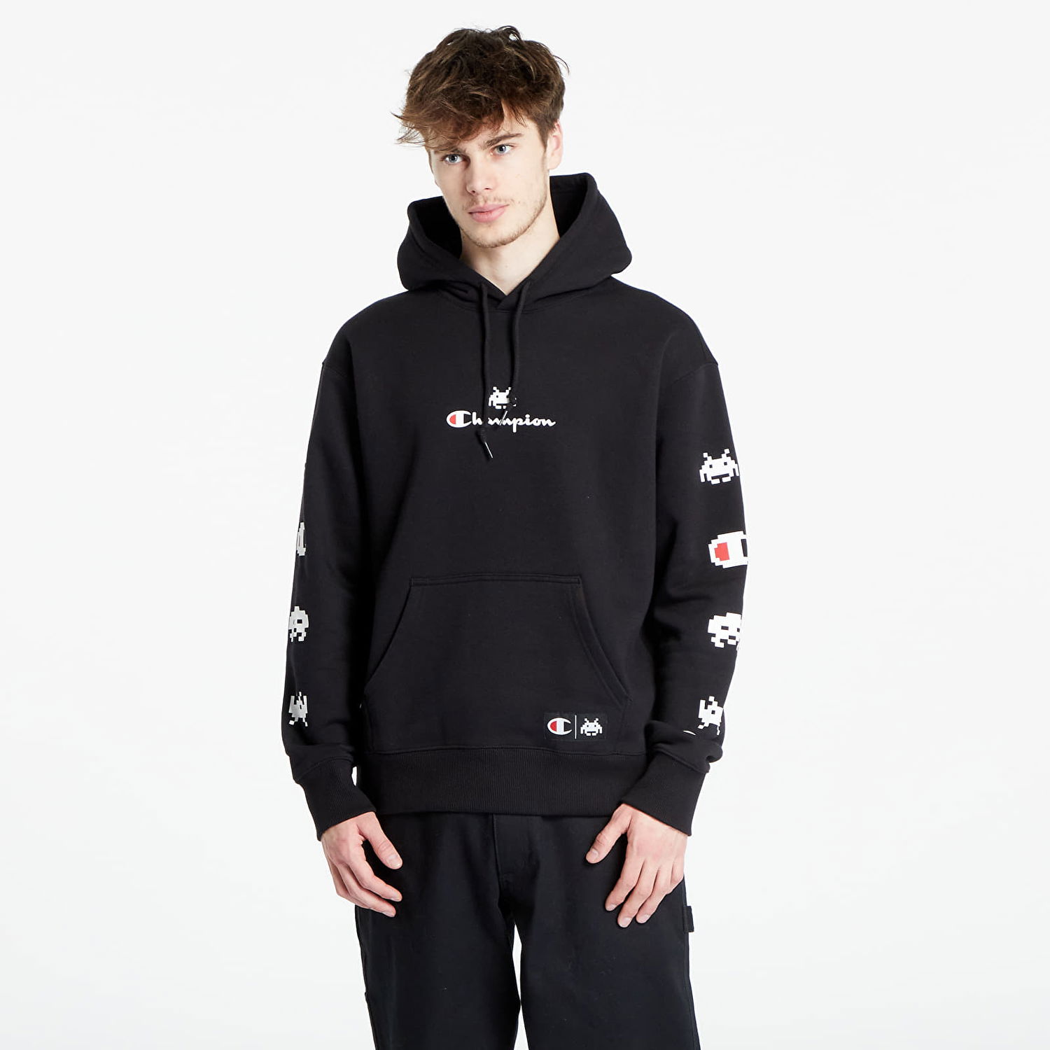 Huppari Champion Space Invaders Hoodie Musta | 220168 CHA KK001, 0
