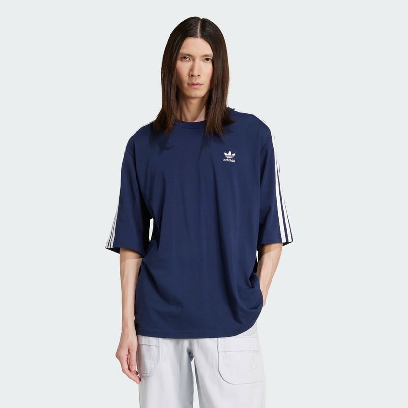 T-paita adidas Performance Adicolor Oversized T-Shirt Tummansininen | JP1059
