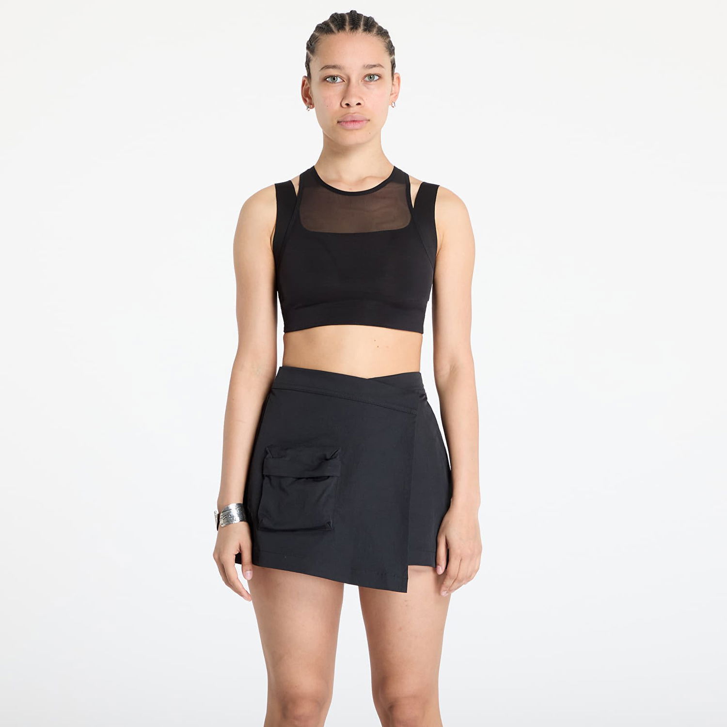 Hame The North Face The North Face Refina Double-Layer Sports Bra Musta | NF0A891KJK31, 0