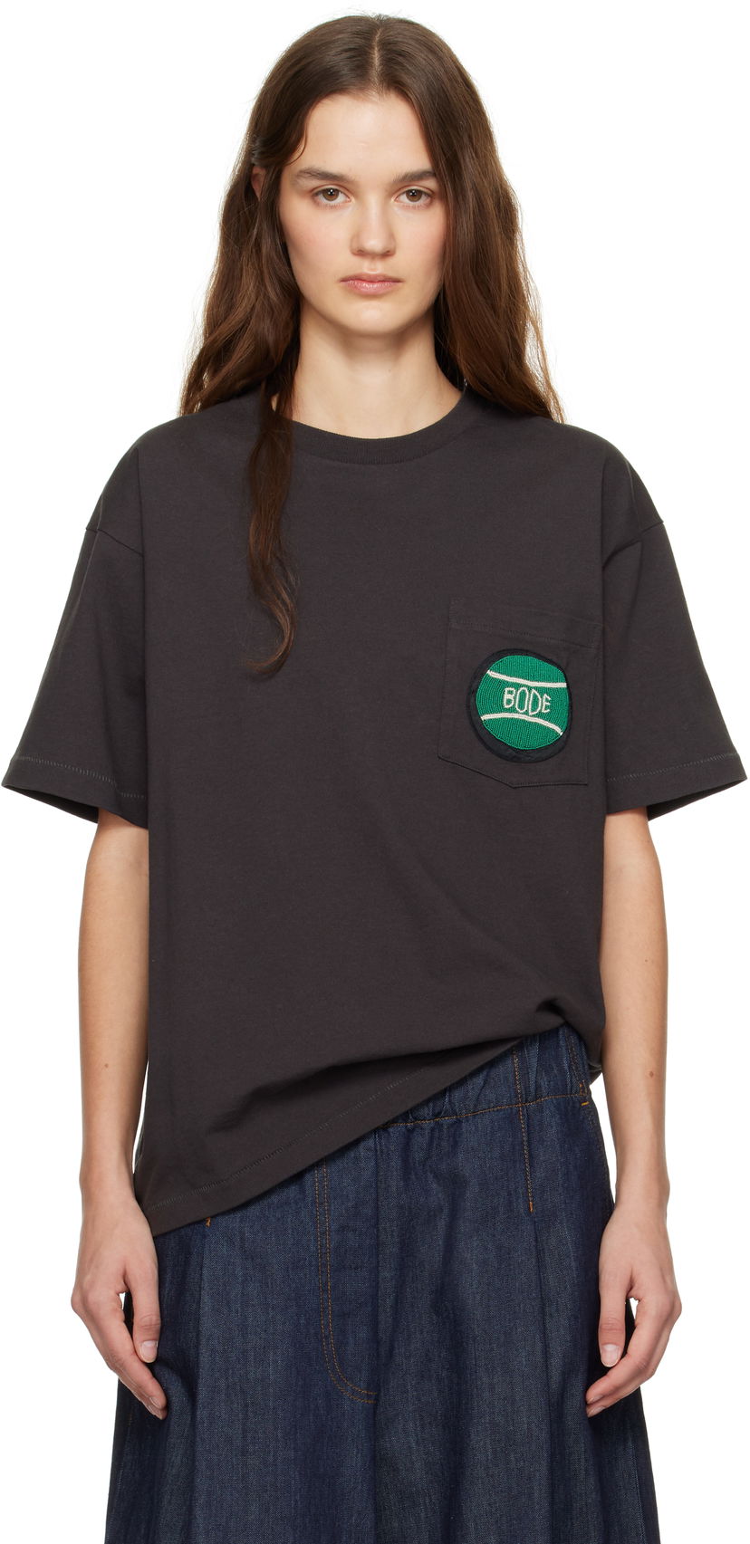 T-paita Bode Bode Game Point Pocket Tee Harmaa | MRF24CS056