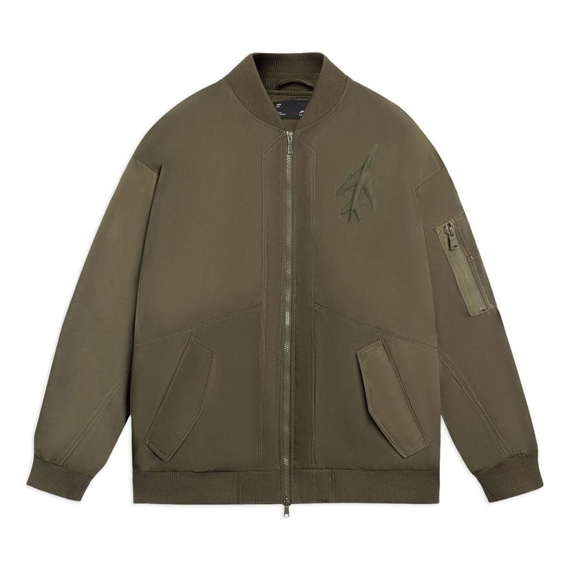 Bomber-takki Li-Ning Logo Bomber Jacket Vihreä | AYMS407-1