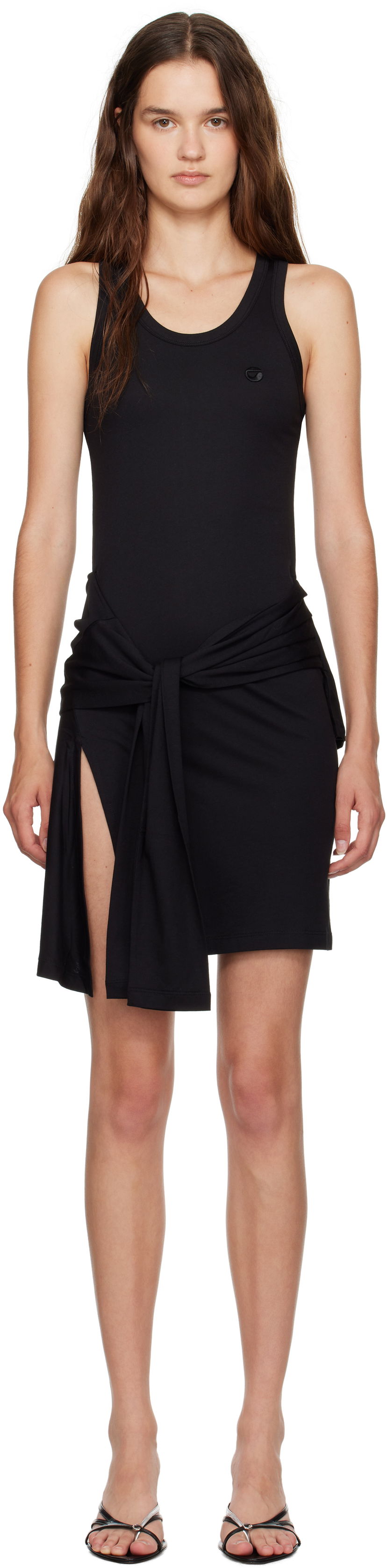 Mekko Coperni Coperni Knotted Jersey Minidress Musta | COPJS160F5009