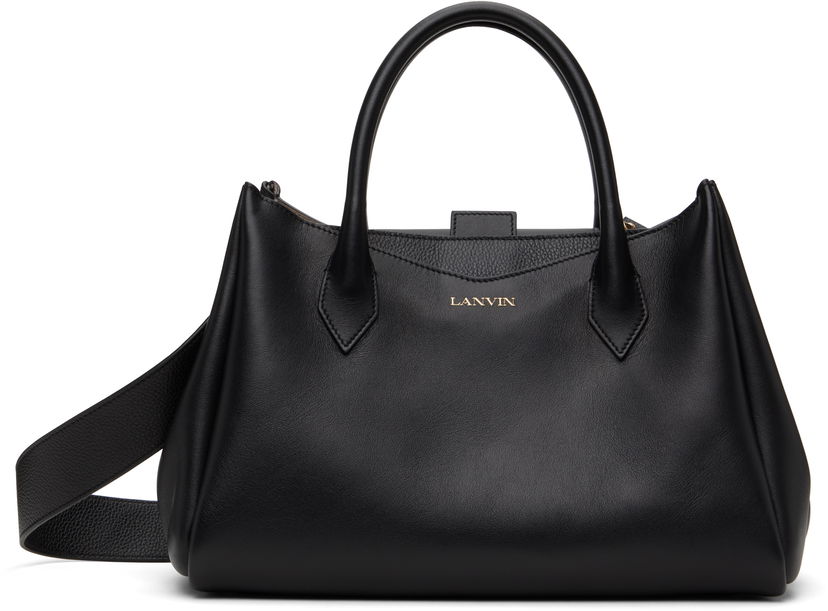 Käsilaukku LANVIN Lanvin L'Octave Leather Day Bag Musta | LW-BGSC01-PIGR-A24