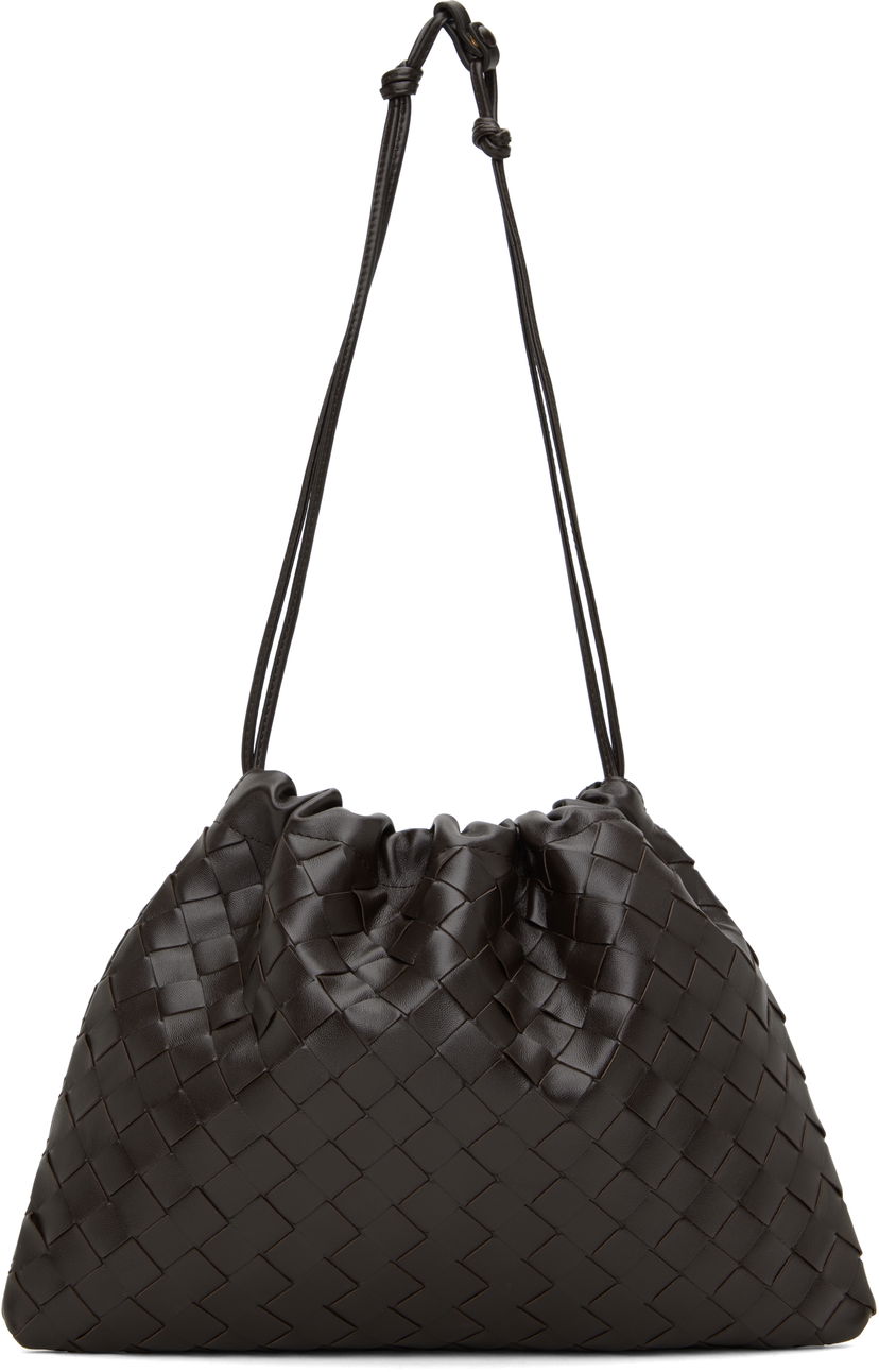 Käsilaukku Bottega Veneta Medium Intrecciato Leather Dust Bag Ruskea | 796728 V3IV1