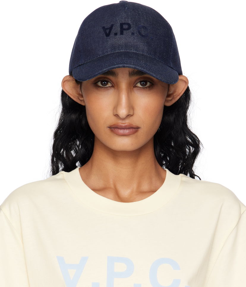 Korkki A.P.C. A.P.C. Charlie Eden 'VPC' Baseball Cap Tummansininen | COHIZ-M24090