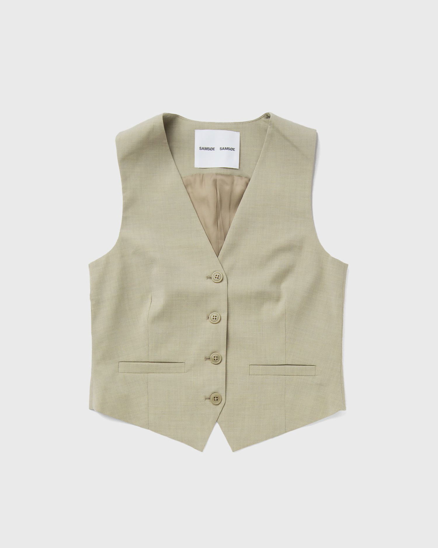 Liivi Samsoe Samsoe Samsøe & Samsøe Saramona Vest Beige | F24200179-LIGHT-OLIVE, 0