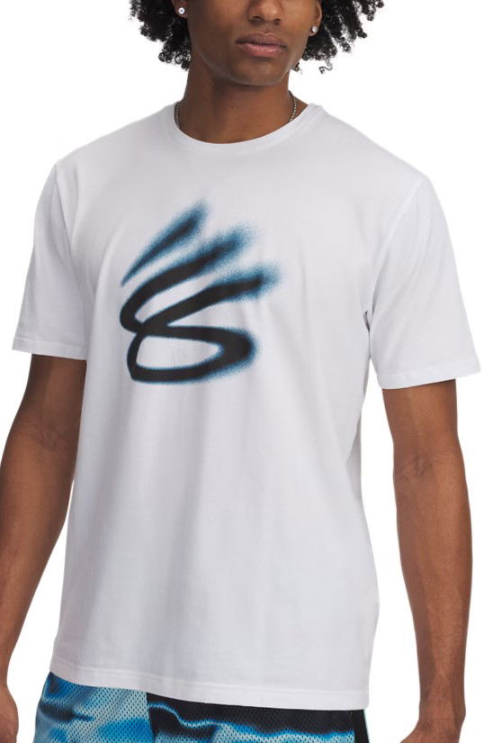 T-paita Under Armour Curry Playable Graphic T-Shirt Valkoinen | 1390407-100
