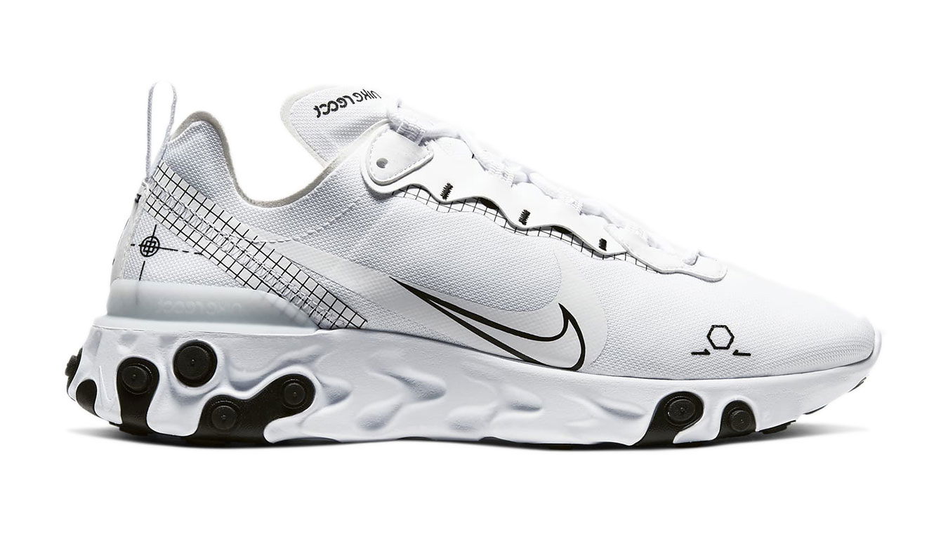 Tennarit ja kengät Nike React Element Valkoinen | CU3009-100, 1