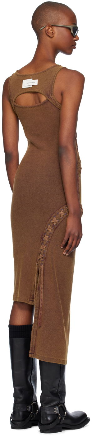 Mekko Feng Chen Wang Feng Chen Wang Lace Knit Midi Dress Ruskea | FWF18DR02C, 2