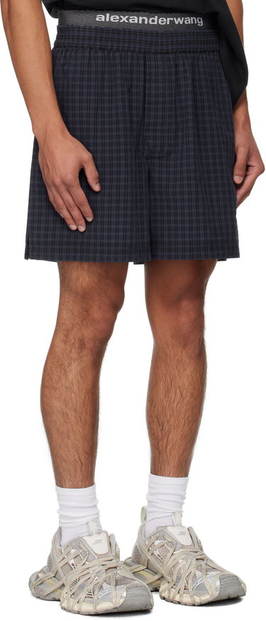Shortsit Alexander Wang Alexander Wang Graphic Shorts Tummansininen | 6WC3254099, 1