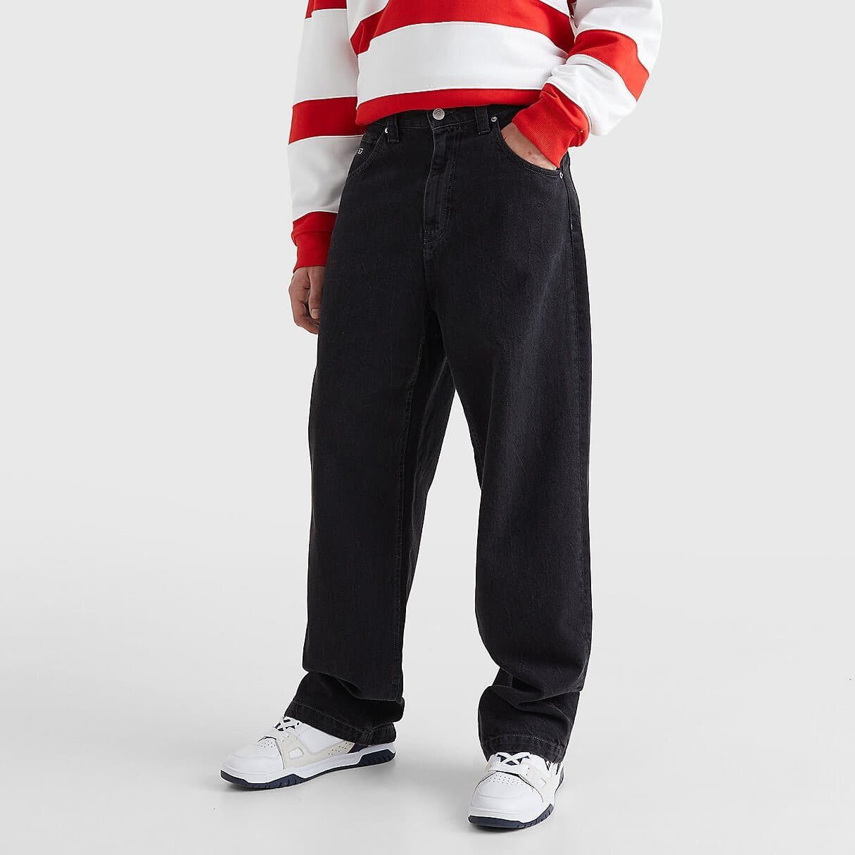 Jeans Tommy Hilfiger Aiden Baggy Pants Musta | DM0DM14827 1BZ, 0