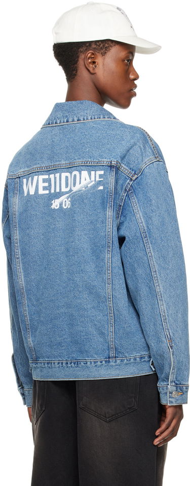 Takki We11done We11done Faded Denim Jacket Sininen | WD-DJ1-23-913-U-BL, 2