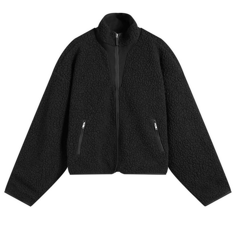 Takki Entire Studios Fleece Jacket, Size Large Musta | ESU-W25-1045-BL