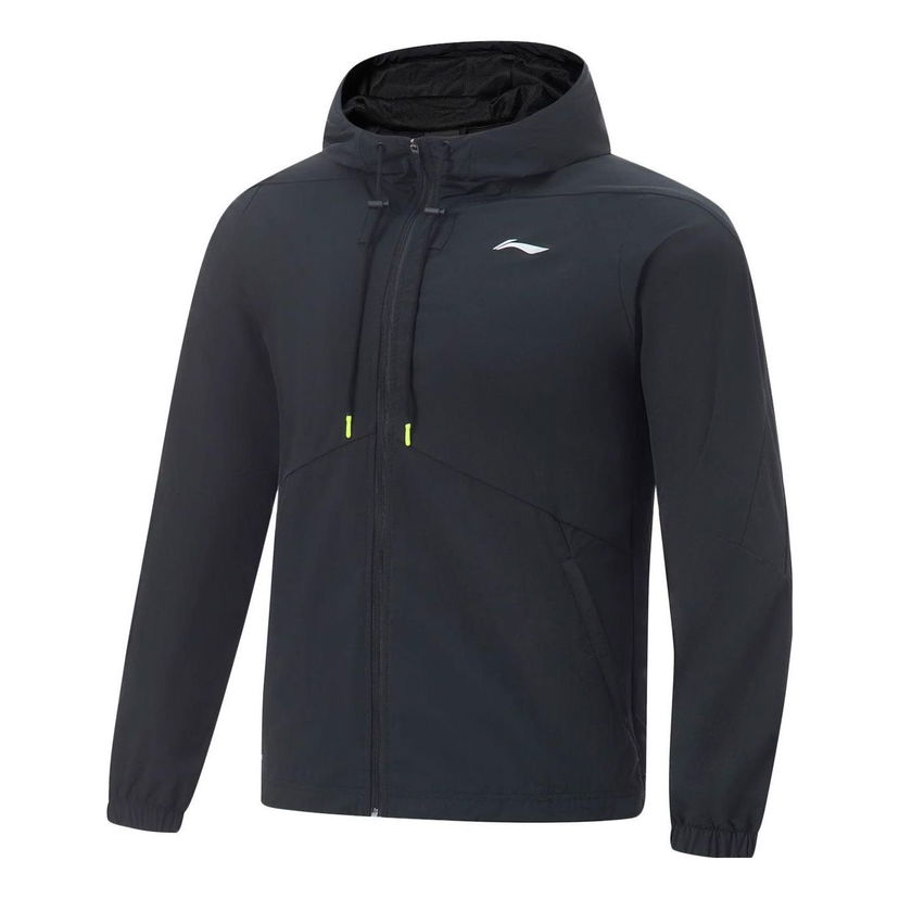 Tuulitakki Li-Ning Fitness Series Hooded Jacket Musta | AFDT411-1