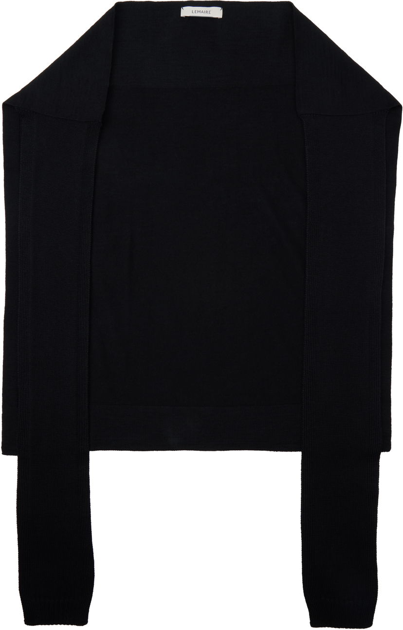 Huivi LEMAIRE Lemaire Trompe L'oeil Shrug Musta | AC1207 LK087