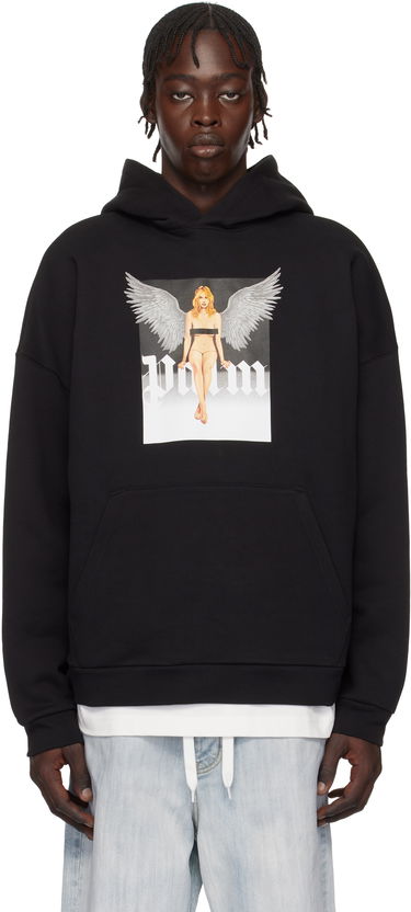 Huppari Palm Angels Pin Up Print Hoodie Musta | PMBB155S25FLE0031003, 0