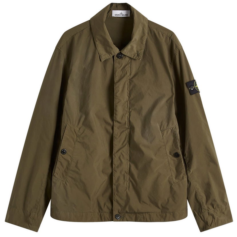 Tuulitakki Stone Island Stone Island Light Compact Touch Poly-TC Jacket Vihreä | K1S154100025-V0054