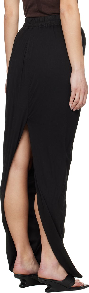 Hame Rick Owens Rick Owens DRKSHDW Hollywood Pull On Maxi Skirt Musta | DS01E3332 BHDB, 2