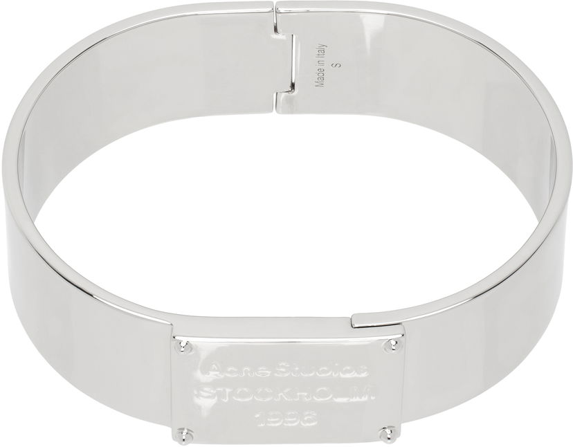 Rannerengas Acne Studios Acne Studios Engraved Logo Bracelet Metallinen | C50455-