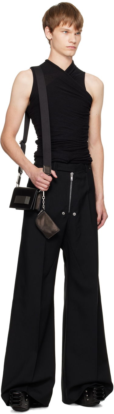 Housut Rick Owens Rick Owens Concordians Wide Bela Tailored Trousers Musta | RU02E1354 WGP, 4