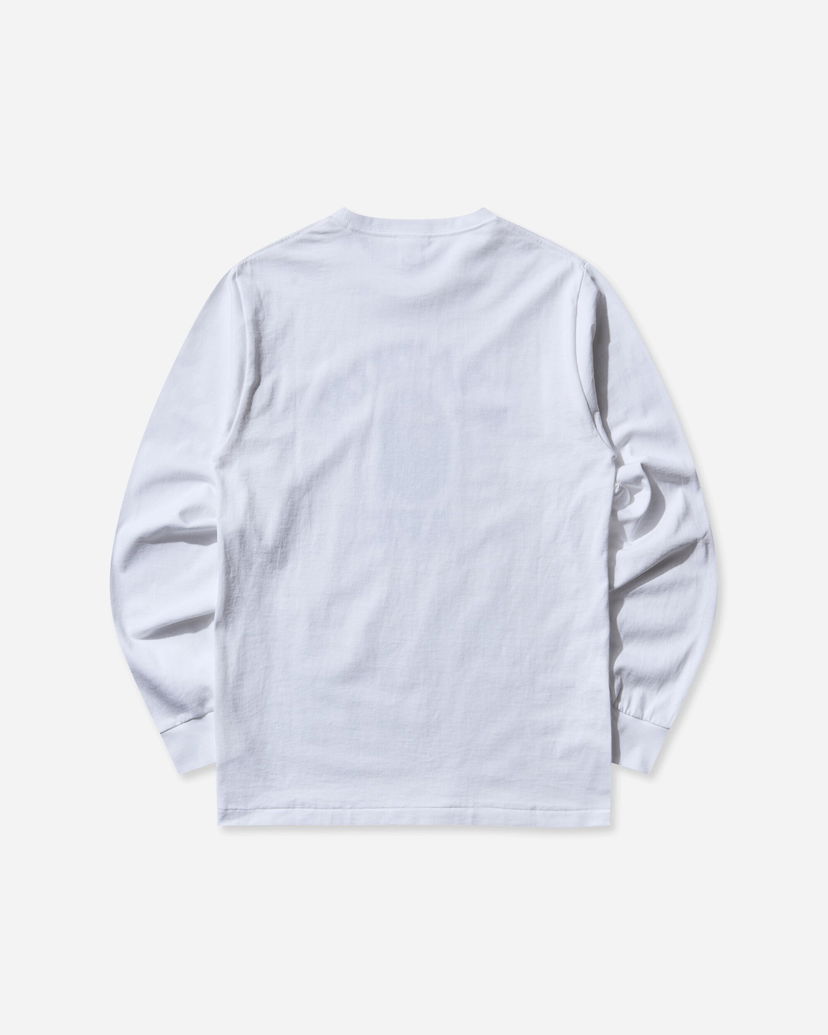 T-paita BAPE College Longsleeve T-Shirt Valkoinen | 1L80111001 WHITE
