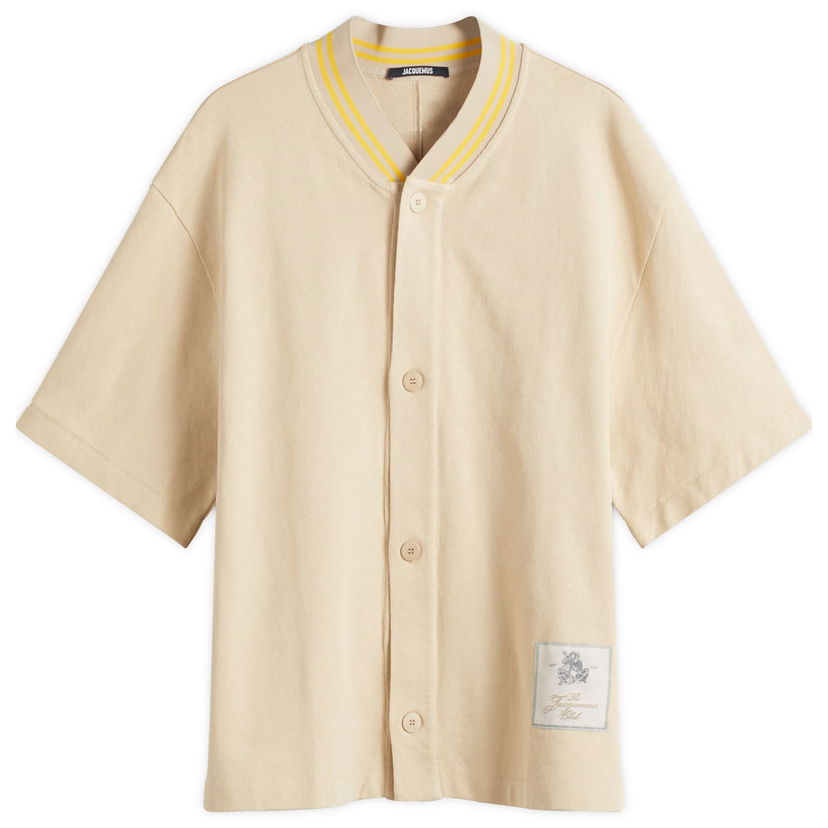 Poolopaita Jacquemus Jacquemus Polo Collar Jersey T-Shirt Beige | 25E255JS297-2467-150