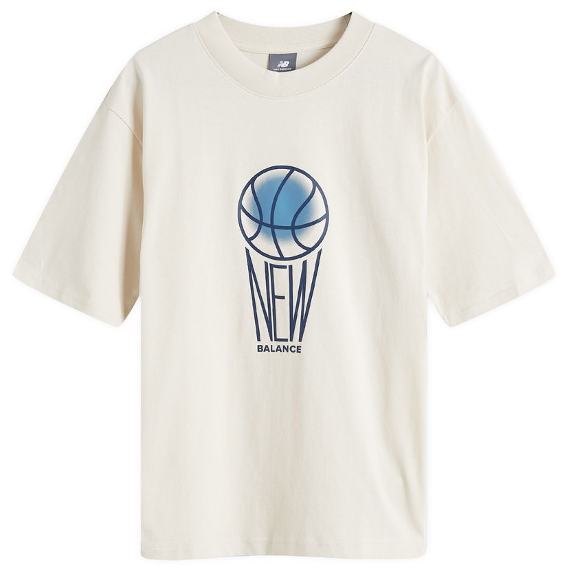 T-paita New Balance Graphic T-Shirt Beige | MT44585-LIN