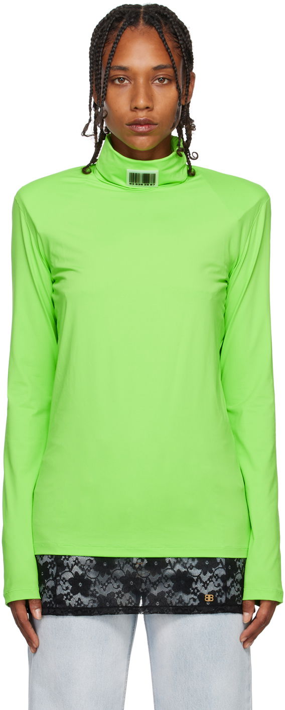 Villapaita VETEMENTS Turtleneck Long Sleeve Top Vihreä | VL14TO300E