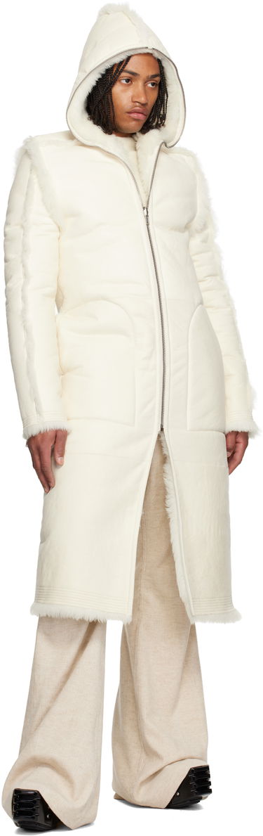 Housut Rick Owens Concordians Geth Corduroy Flared Trousers Beige | RU02E1333 MLC, 3