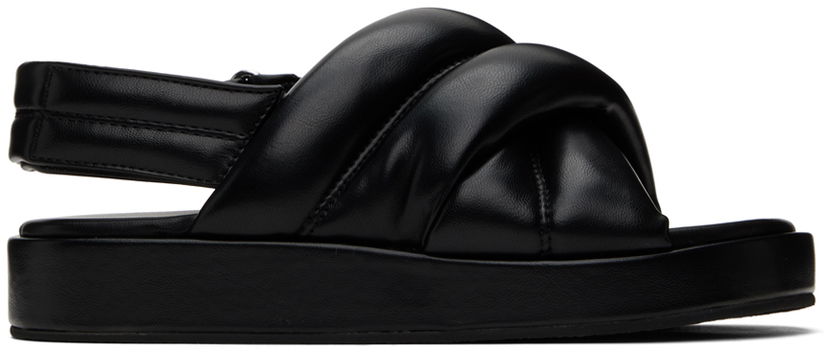 Mekko STAND STUDIO Stand Studio Spencer Padded Slingback Sandals Musta | 62249-8250